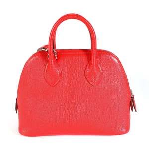 Hermès Rouge De Coeur Chévre Mini Bolide PHW